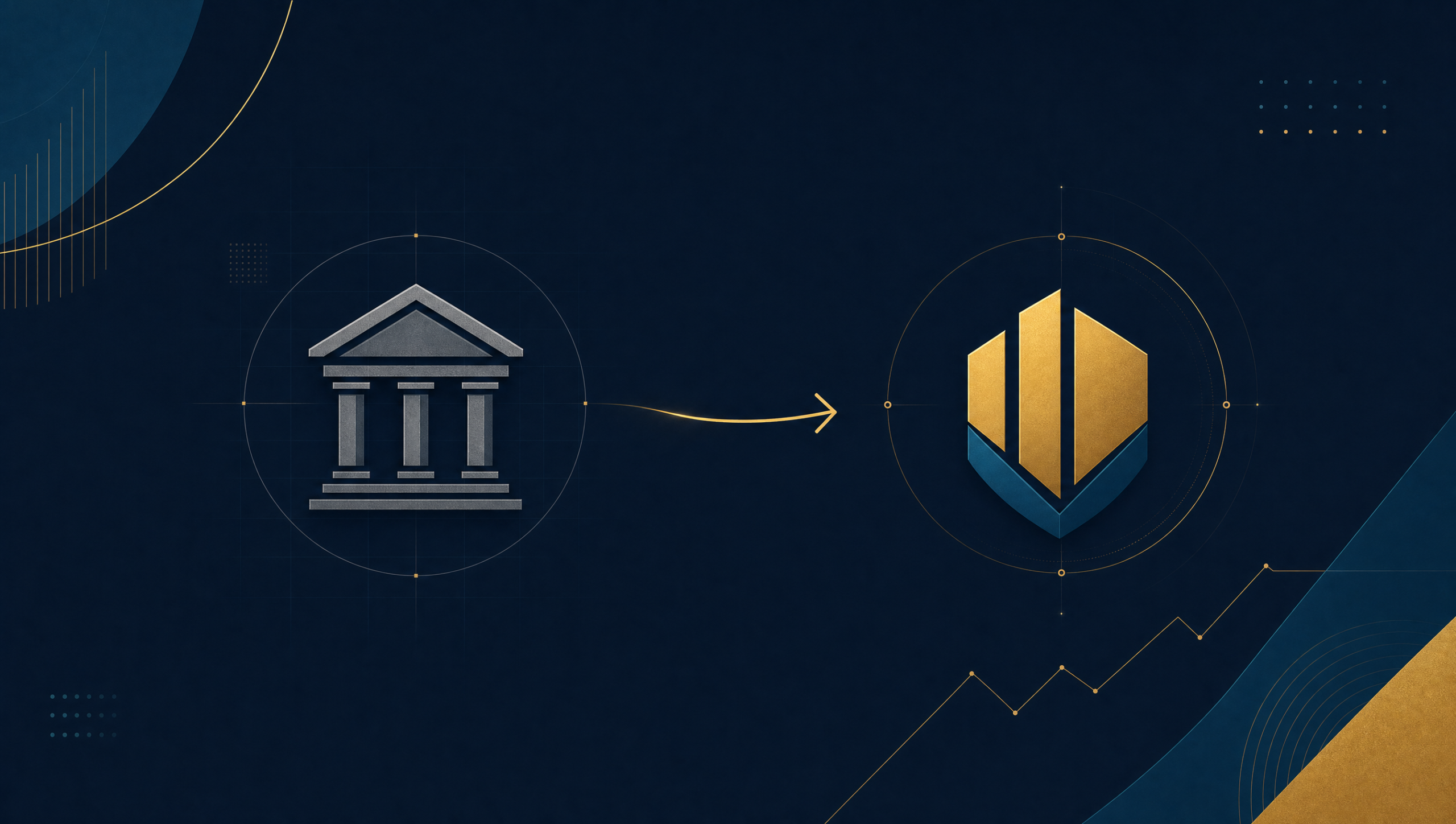 Before and after visual identity comparison for a bank rebranding project