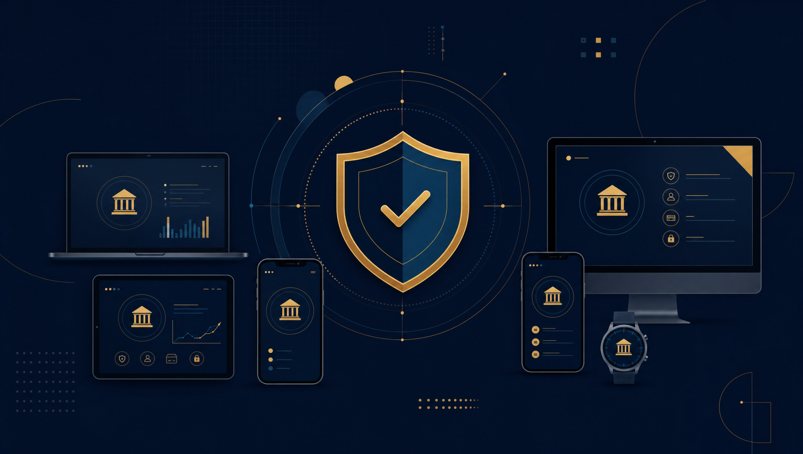 Trust signals and colour psychology used in financial brand design