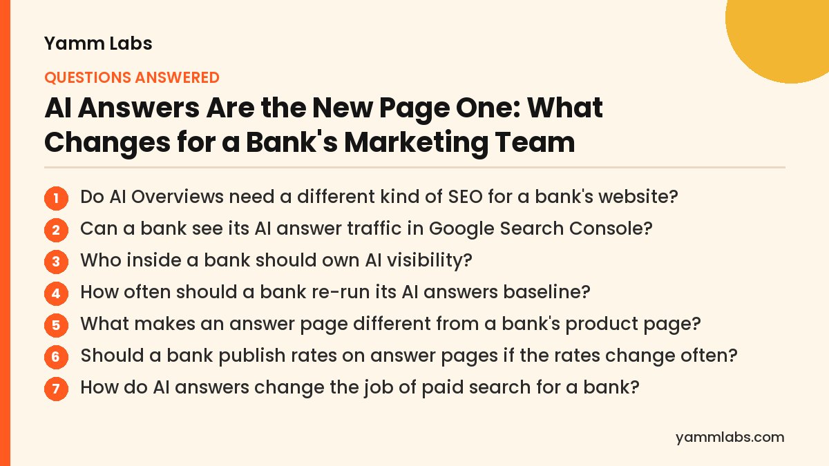 AI Answers Are the New Page One: questions this article answers