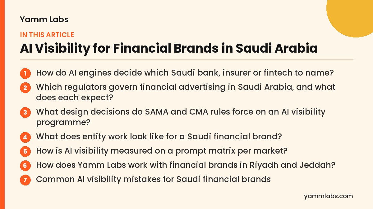 AI Visibility for Financial Brands in Saudi Arabia: what this article covers