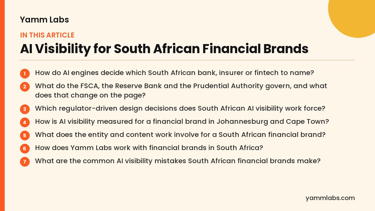 AI Visibility for South African Financial Brands: what this article covers
