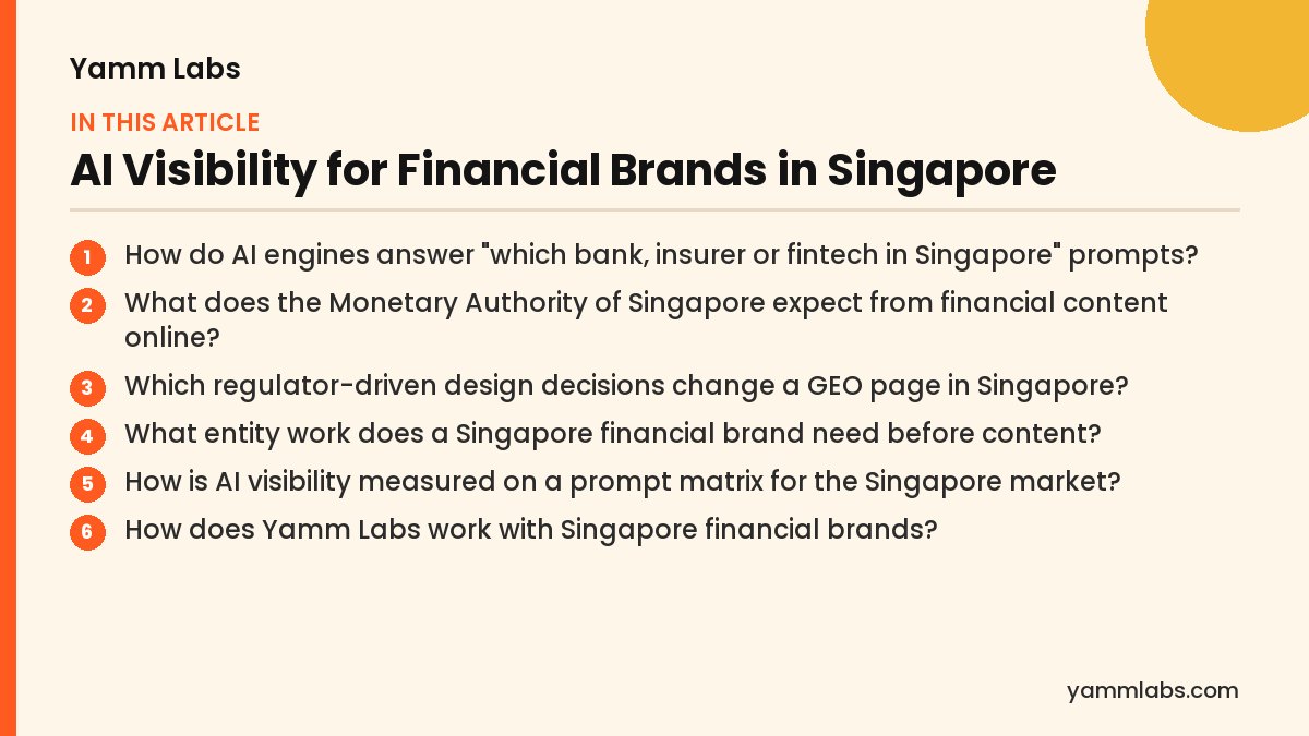 AI Visibility for Financial Brands in Singapore: what this article covers