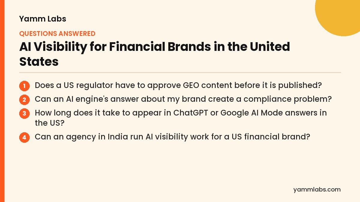 AI Visibility for Financial Brands in the United States: questions this article answers