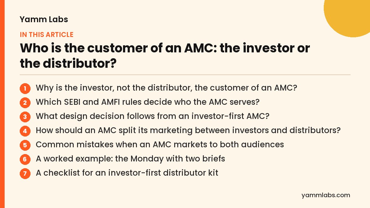 Investor or distributor: what this article covers