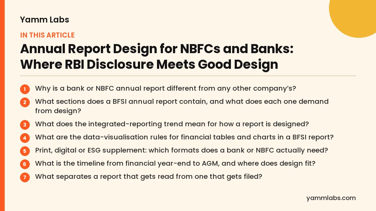 Annual Report Design for NBFCs and Banks: what this article covers
