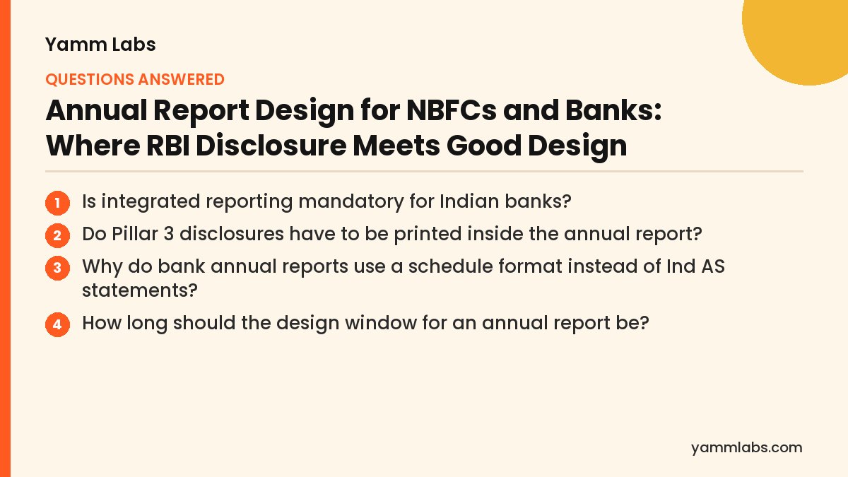 Annual Report Design for NBFCs and Banks: questions this article answers