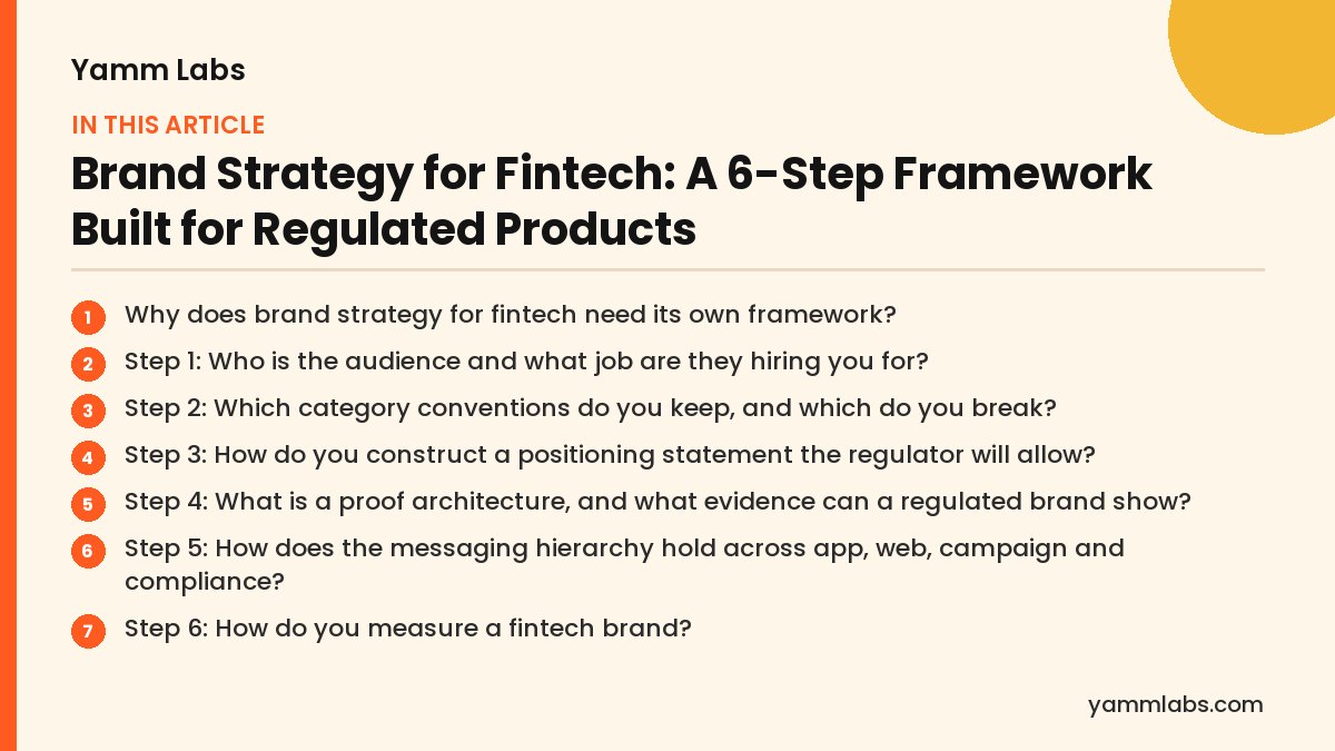 Brand Strategy for Fintech: what this article covers