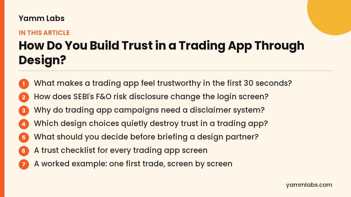 How Do You Build Trust in a Trading App Through Design? What this article covers
