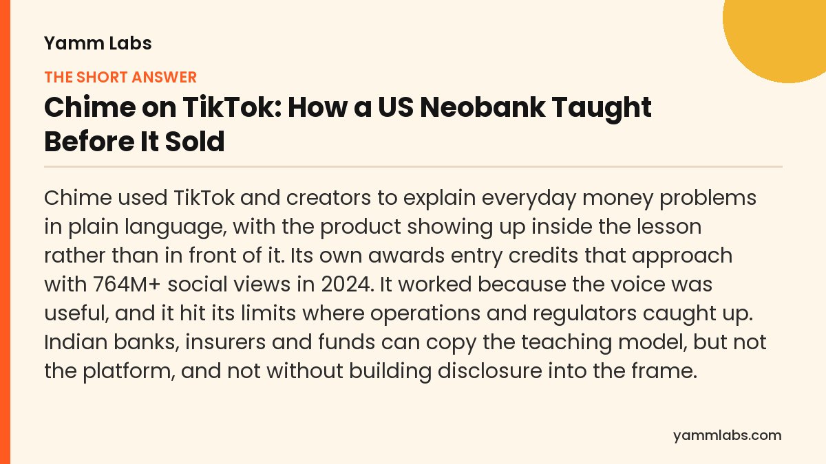 Chime on TikTok: the short answer, summarised