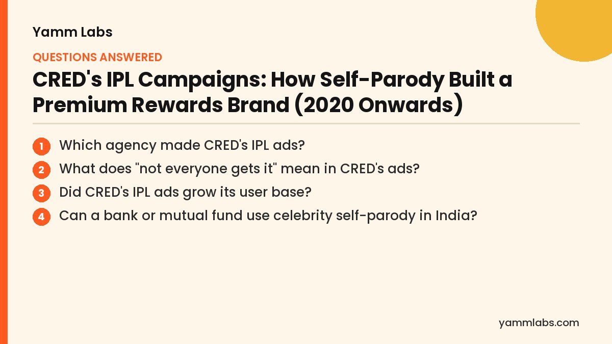 CRED's IPL Campaigns: questions this article answers