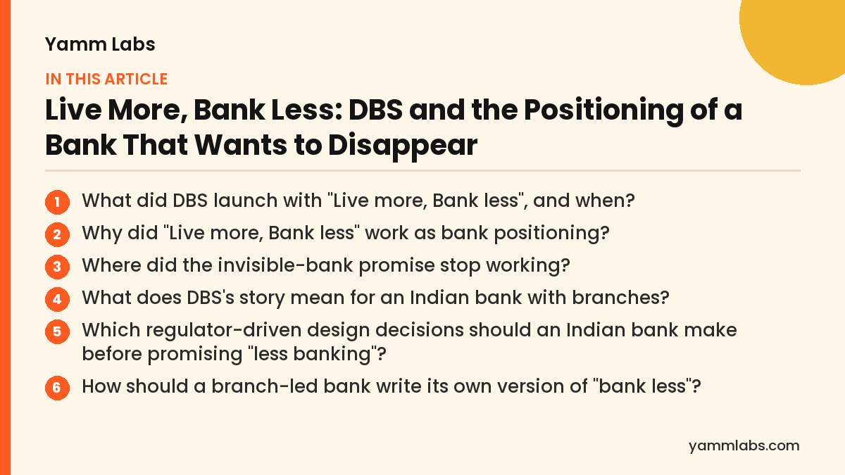 Live More, Bank Less: what this article covers