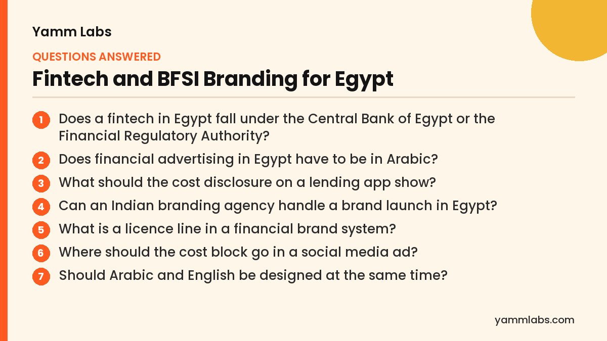 Fintech and BFSI Branding for Egypt: questions this article answers