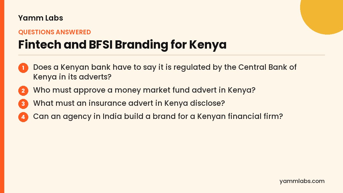 Fintech and BFSI Branding for Kenya: questions this article answers