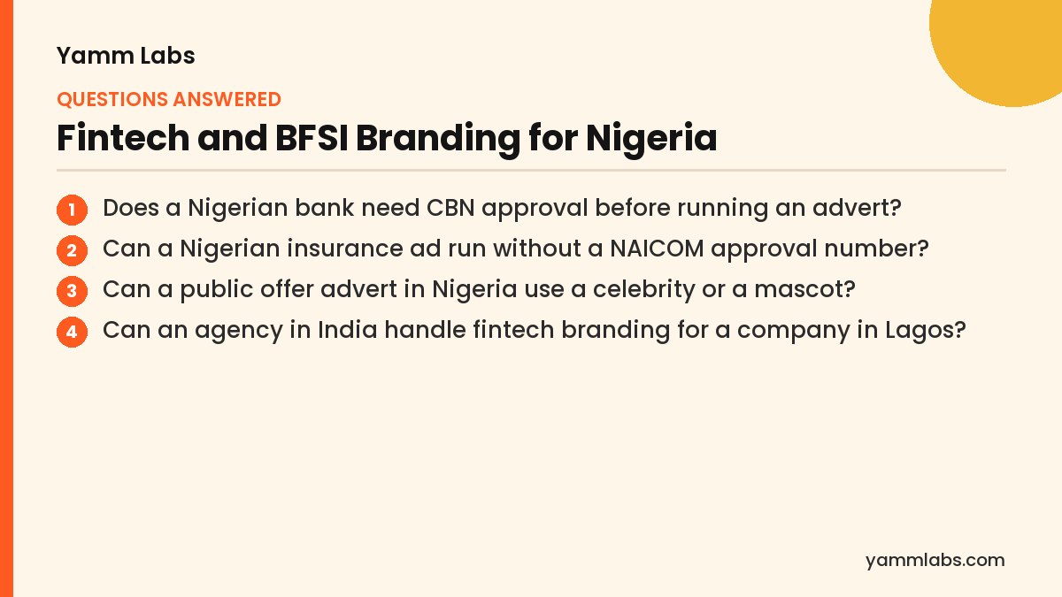 Fintech and BFSI Branding for Nigeria: questions this article answers