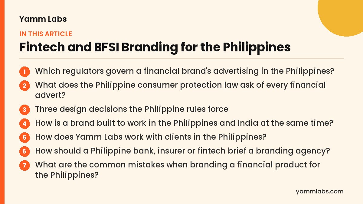 Fintech and BFSI Branding for the Philippines: what this article covers