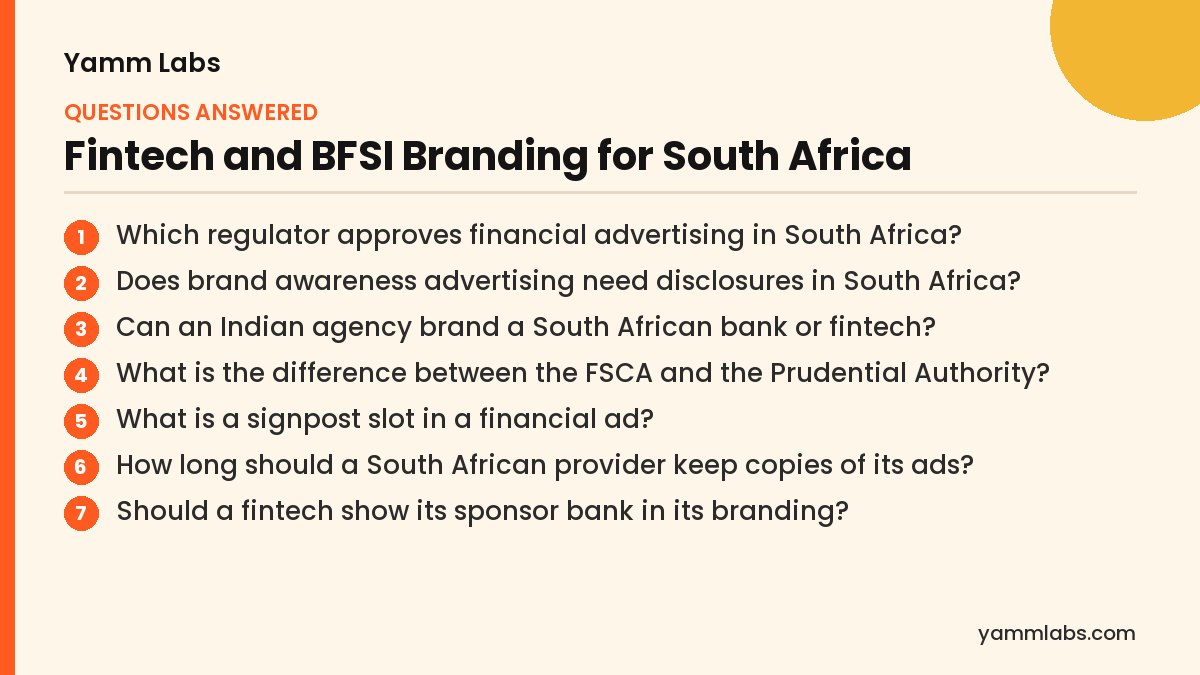 Fintech and BFSI Branding for South Africa: questions this article answers
