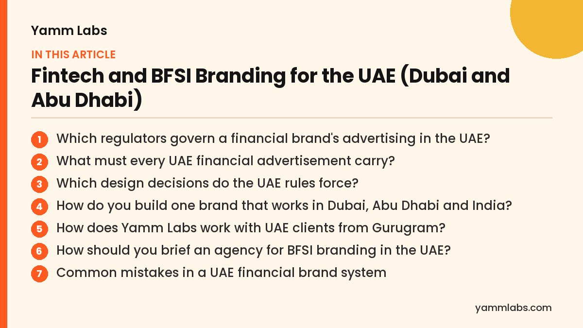 Fintech and BFSI Branding for the UAE (Dubai and Abu Dhabi): what this article covers