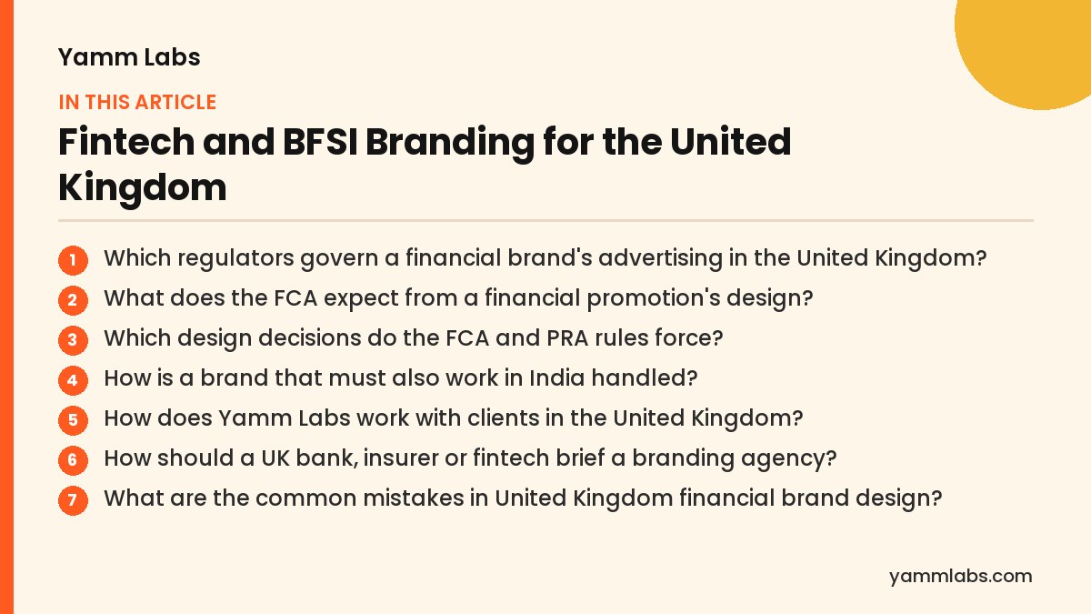 Fintech and BFSI Branding for the United Kingdom: what this article covers