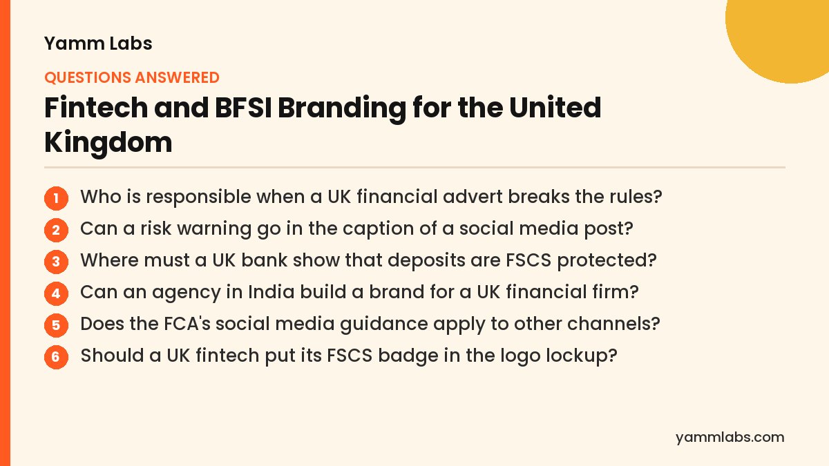 Fintech and BFSI Branding for the United Kingdom: questions this article answers
