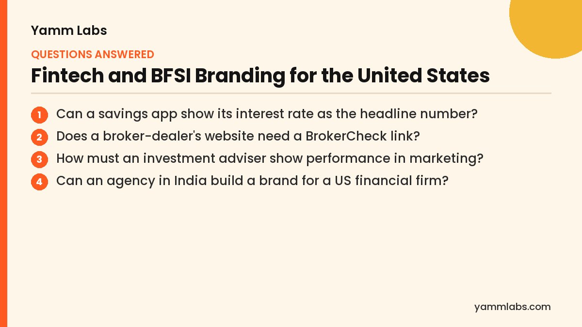 Fintech and BFSI Branding for the United States: questions this article answers