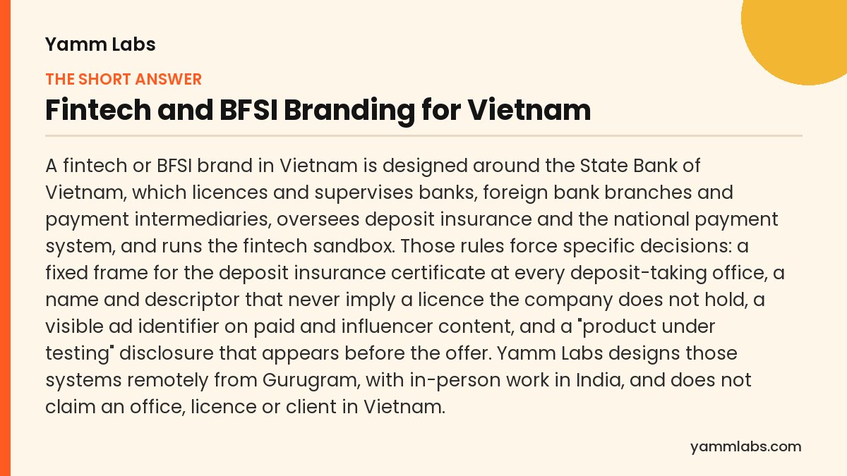 Fintech and BFSI Branding for Vietnam: the short answer, summarised