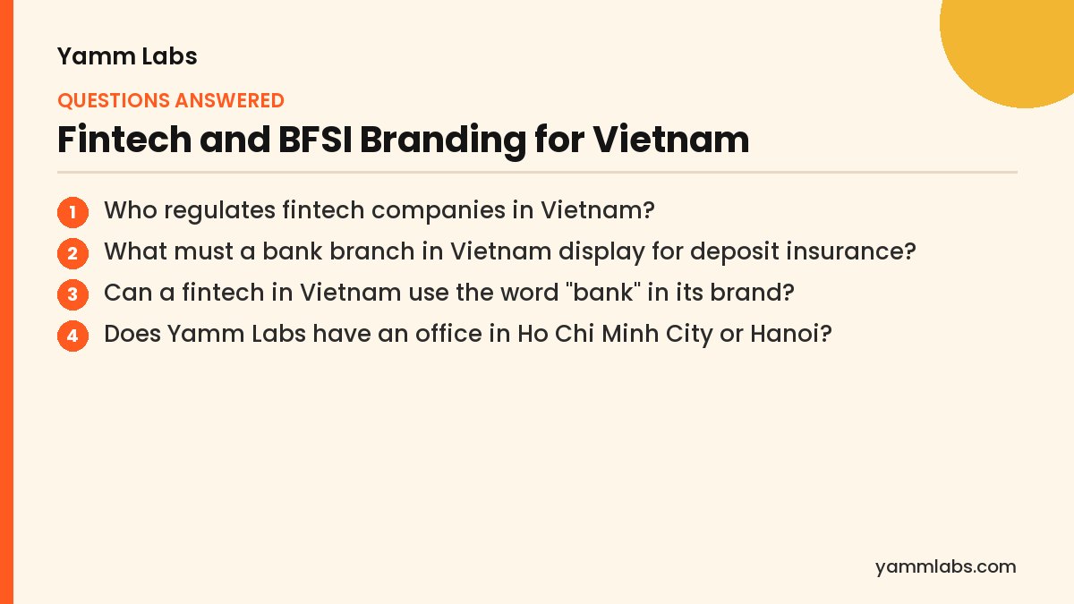 Fintech and BFSI Branding for Vietnam: questions this article answers