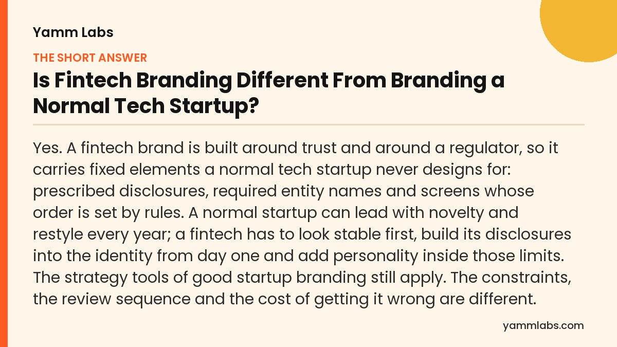 Startup branding? The short answer, summarised