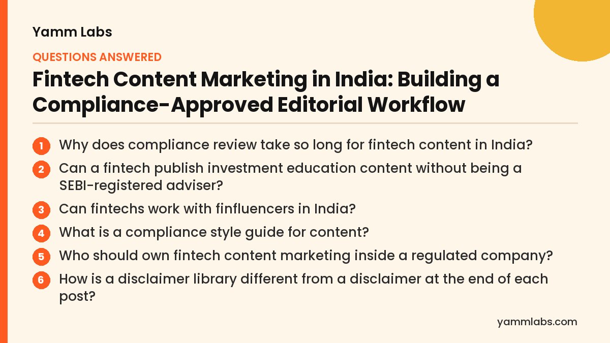 Fintech Content Marketing in India: questions this article answers