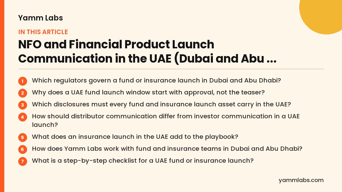 Insurance launch: what this article covers