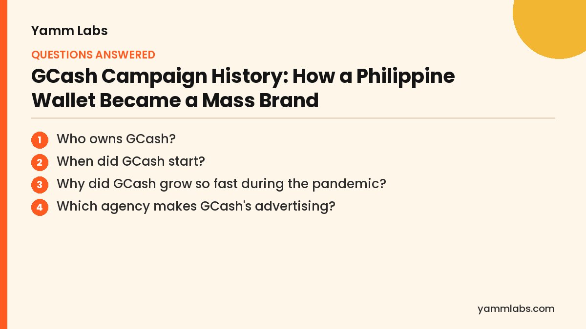 GCash Campaign History: questions this article answers
