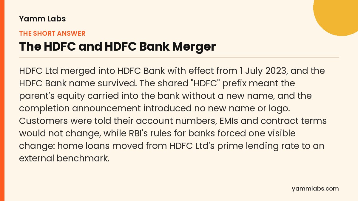 The HDFC and HDFC Bank Merger: the short answer, summarised