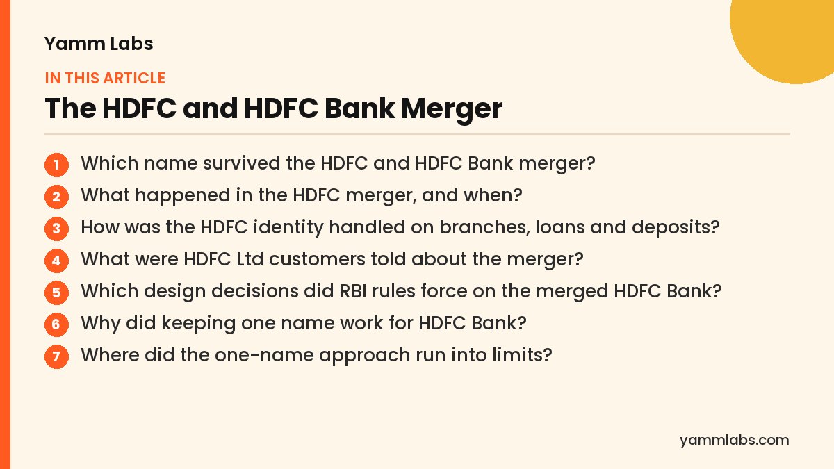 The HDFC and HDFC Bank Merger: what this article covers