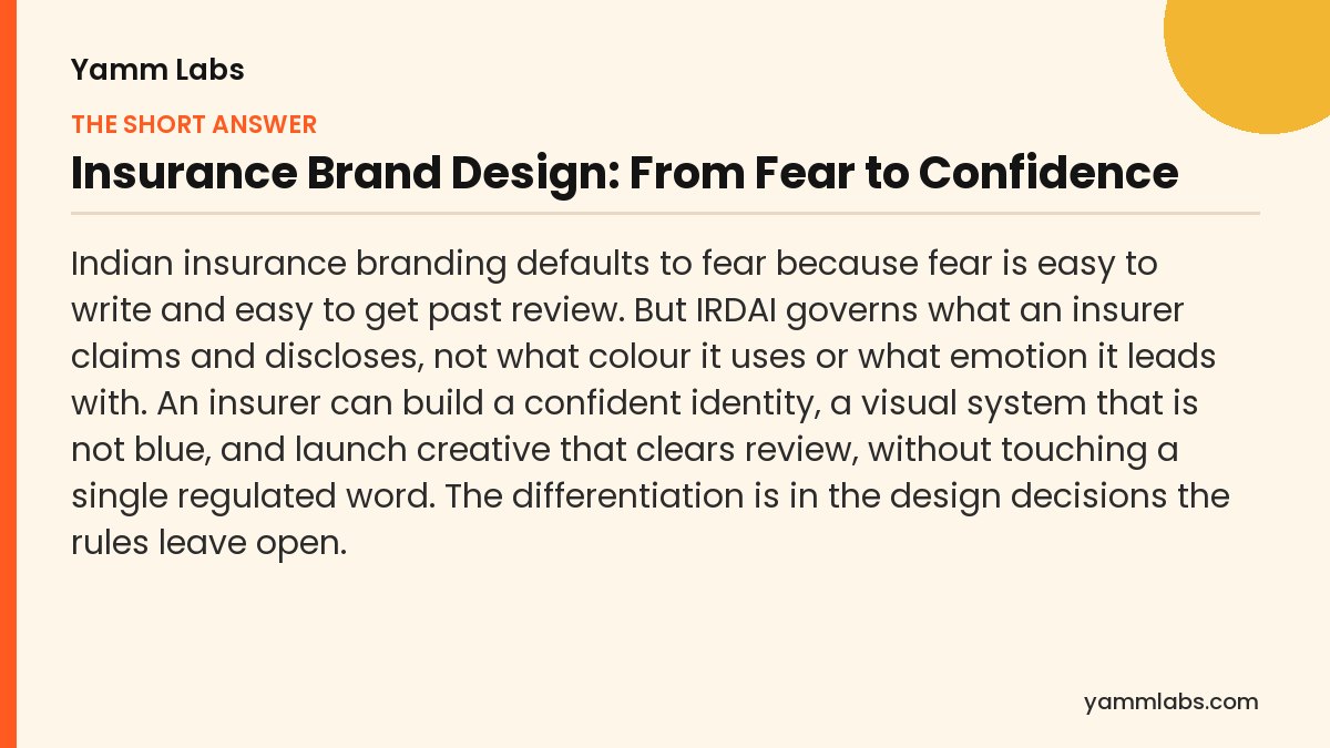 Insurance Brand Design: the short answer, summarised