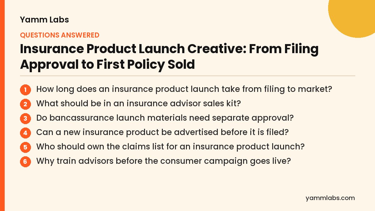 Insurance Product Launch Creative: questions this article answers