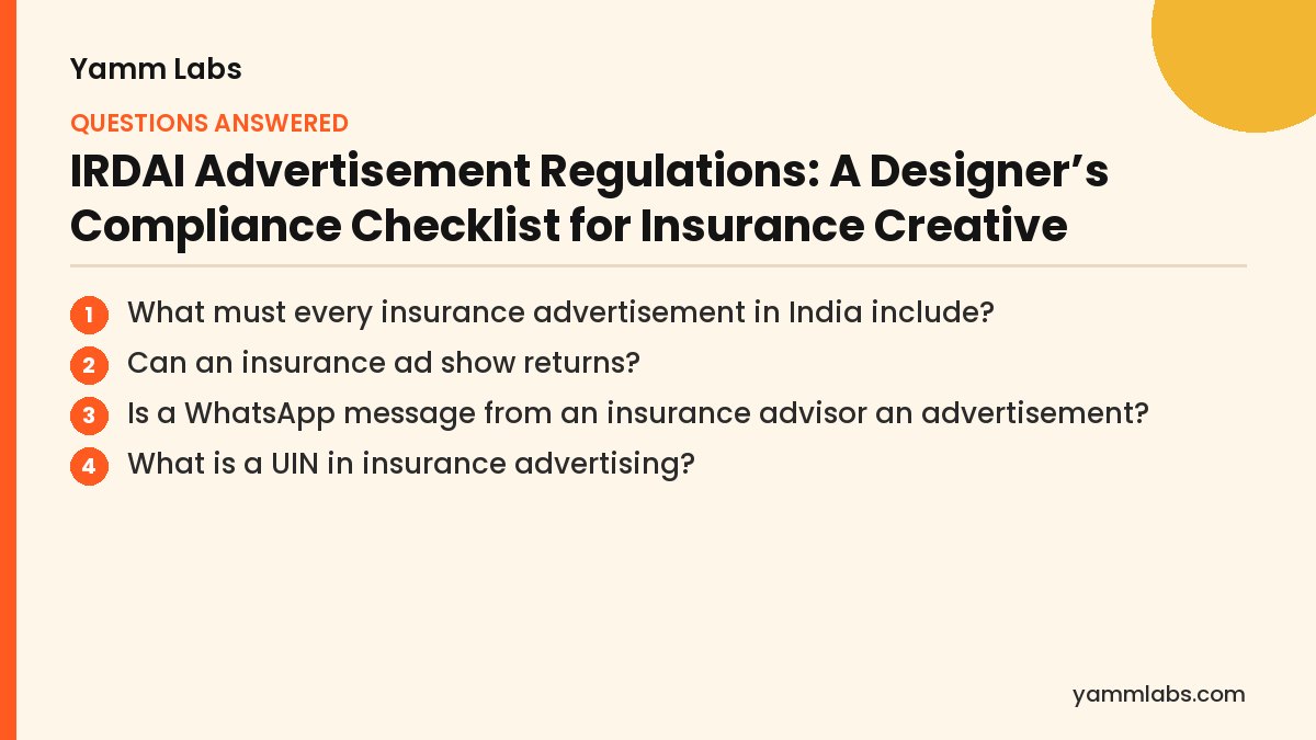 IRDAI Advertisement Regulations: questions this article answers