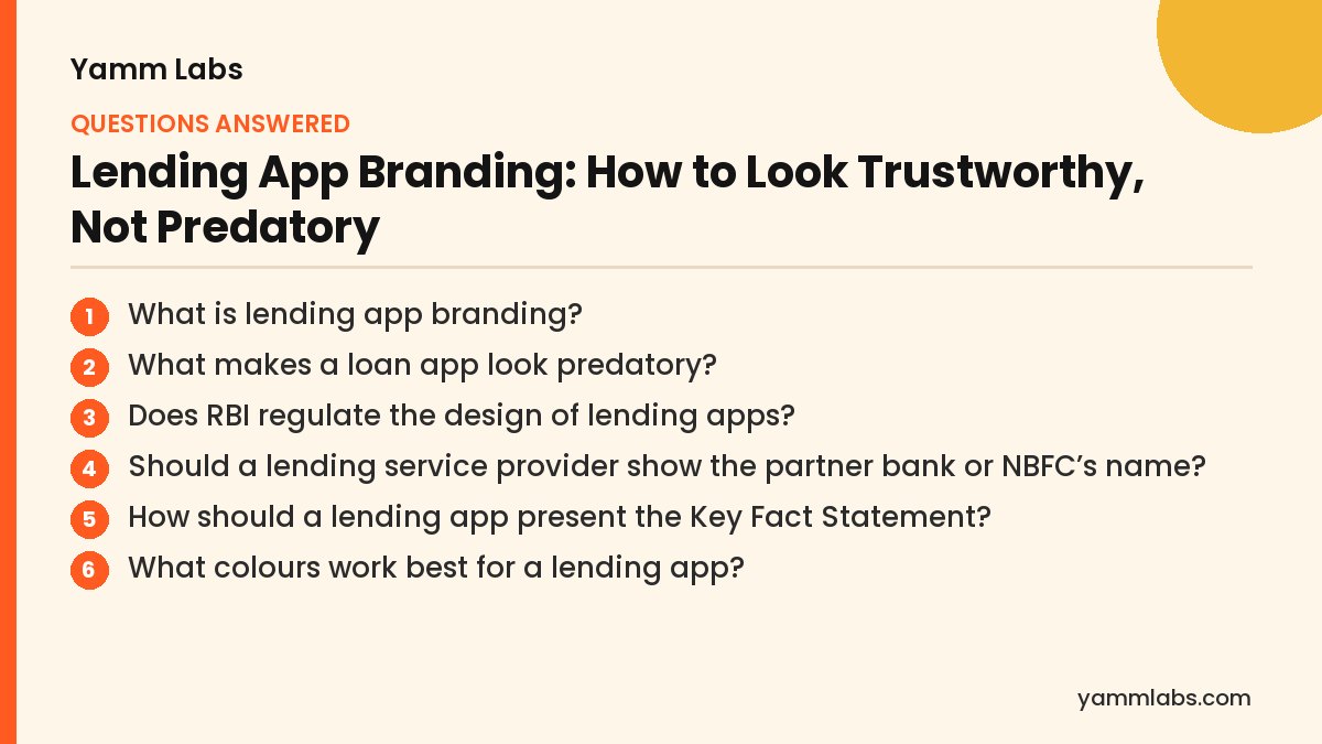 Lending App Branding: questions this article answers