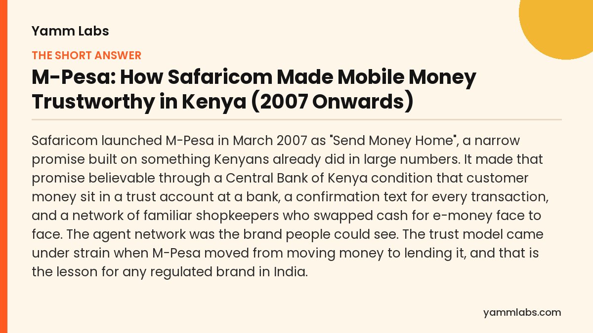 M-Pesa: the short answer, summarised