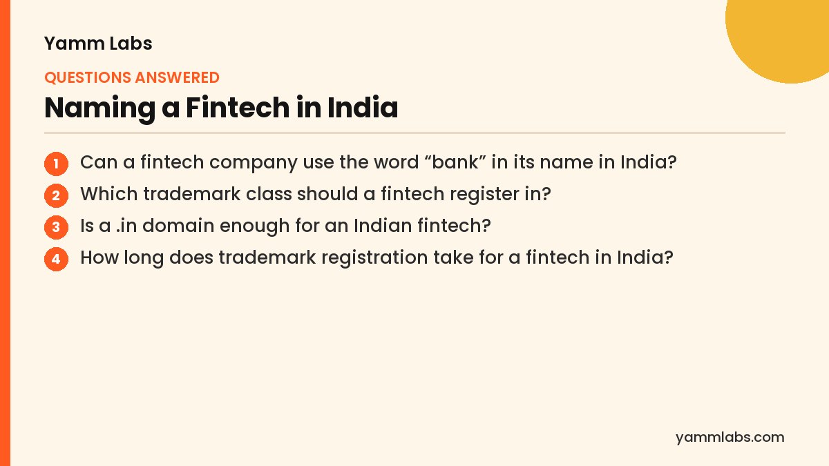 Naming a fintech company: questions this article answers