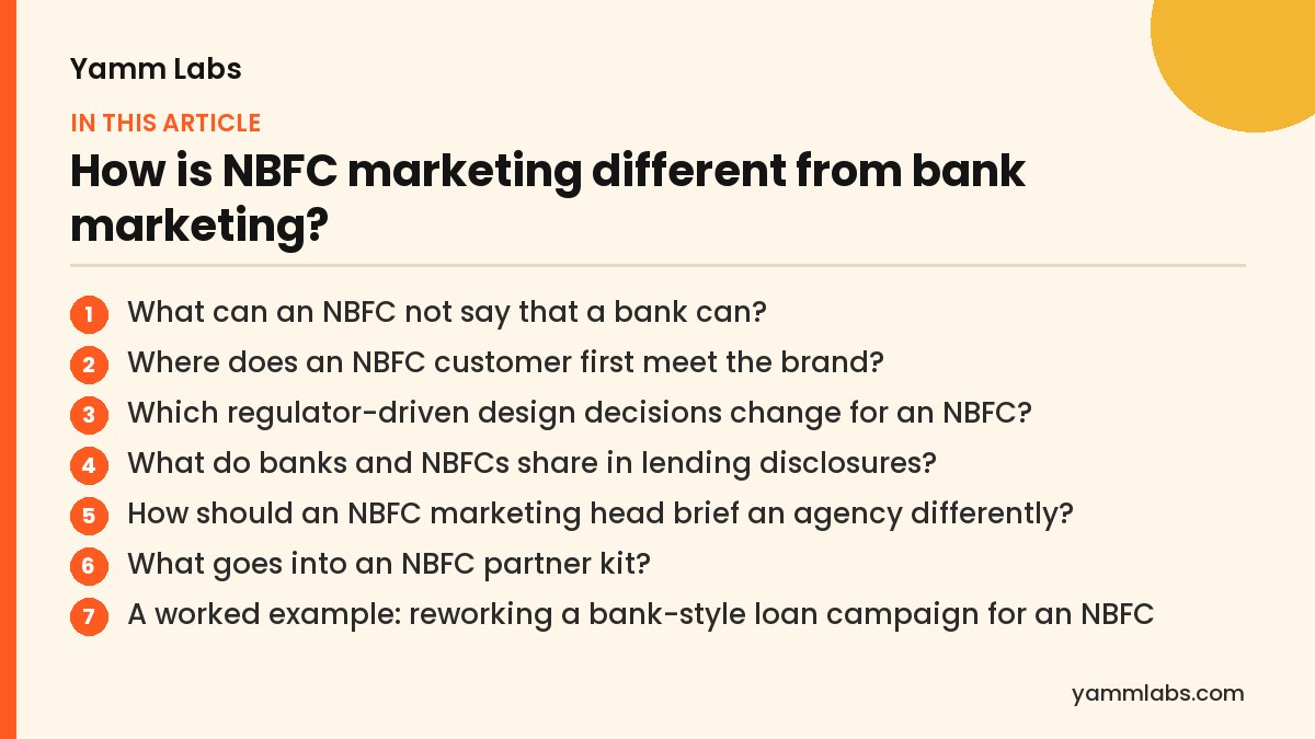How is NBFC marketing different from bank marketing? What this article covers