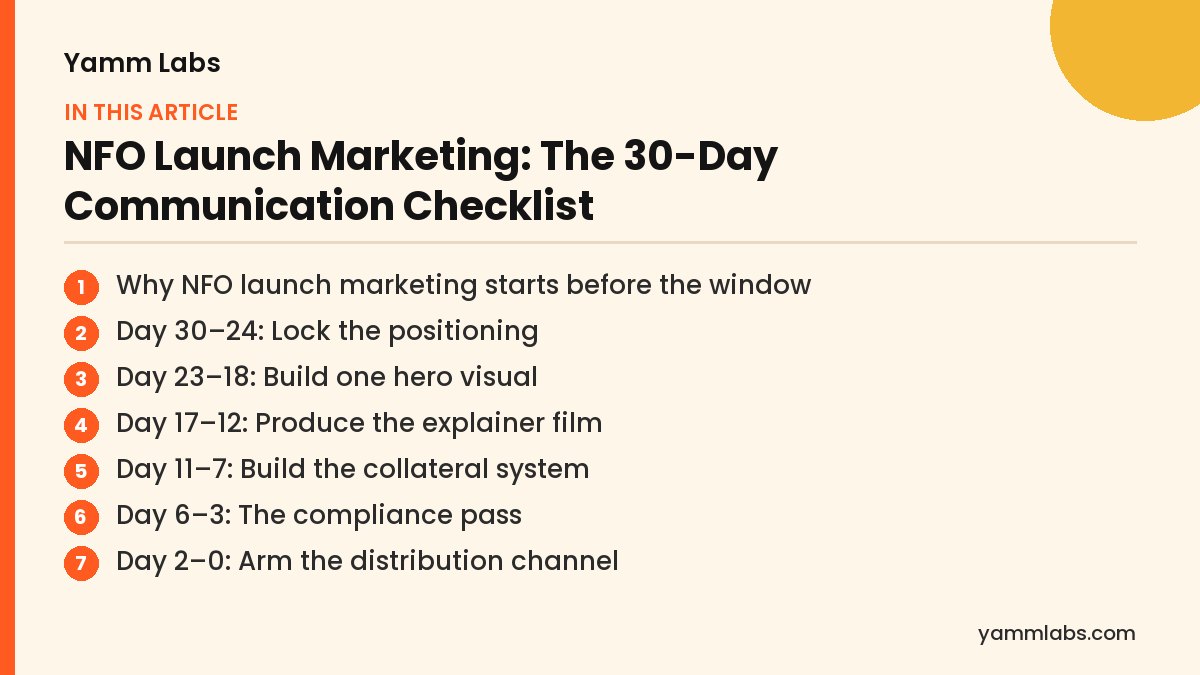 NFO Launch Marketing: what this article covers