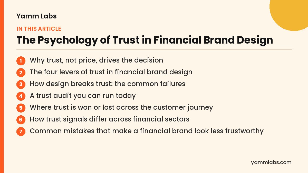 The Psychology of Trust in Financial Brand Design: what this article covers