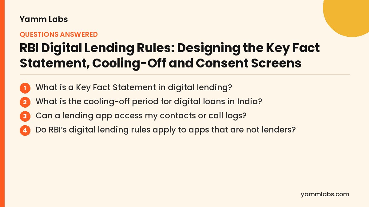 RBI Digital Lending Rules: questions this article answers