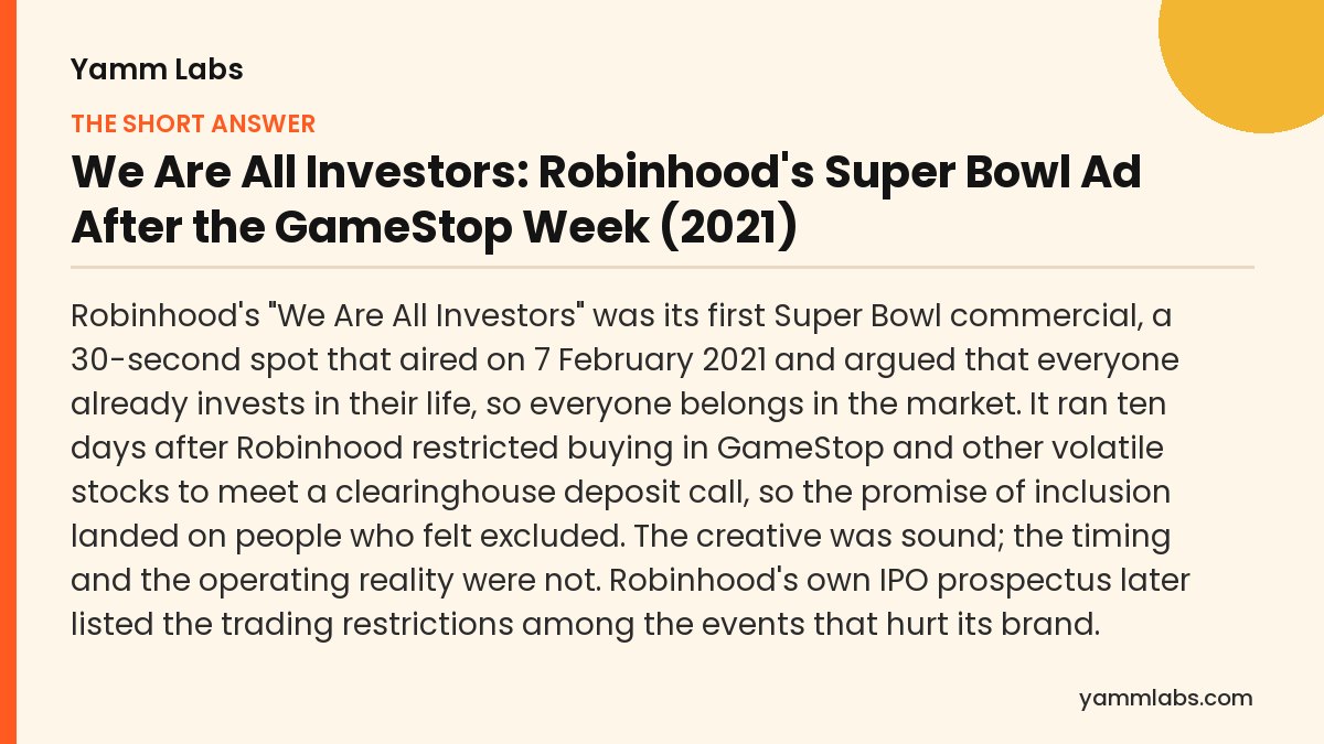 Super Bowl: the short answer, summarised