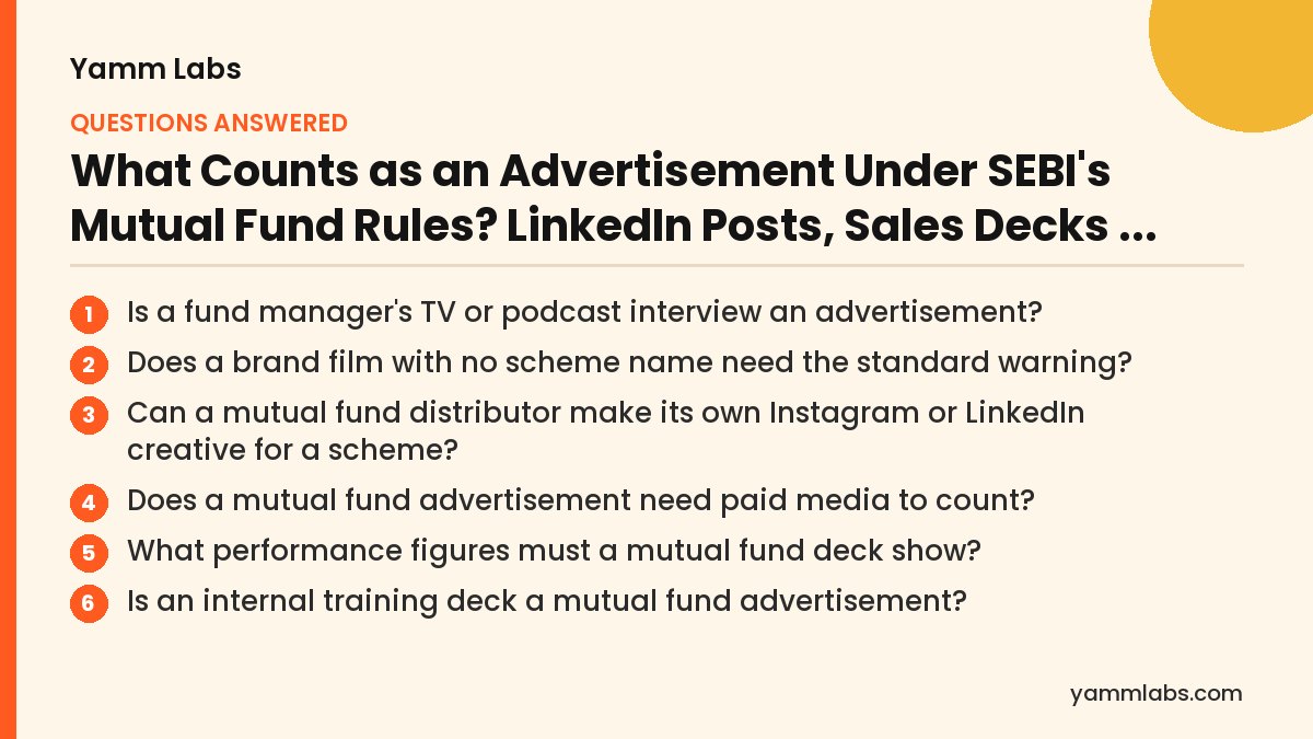 Mutual fund advertisement: questions this article answers