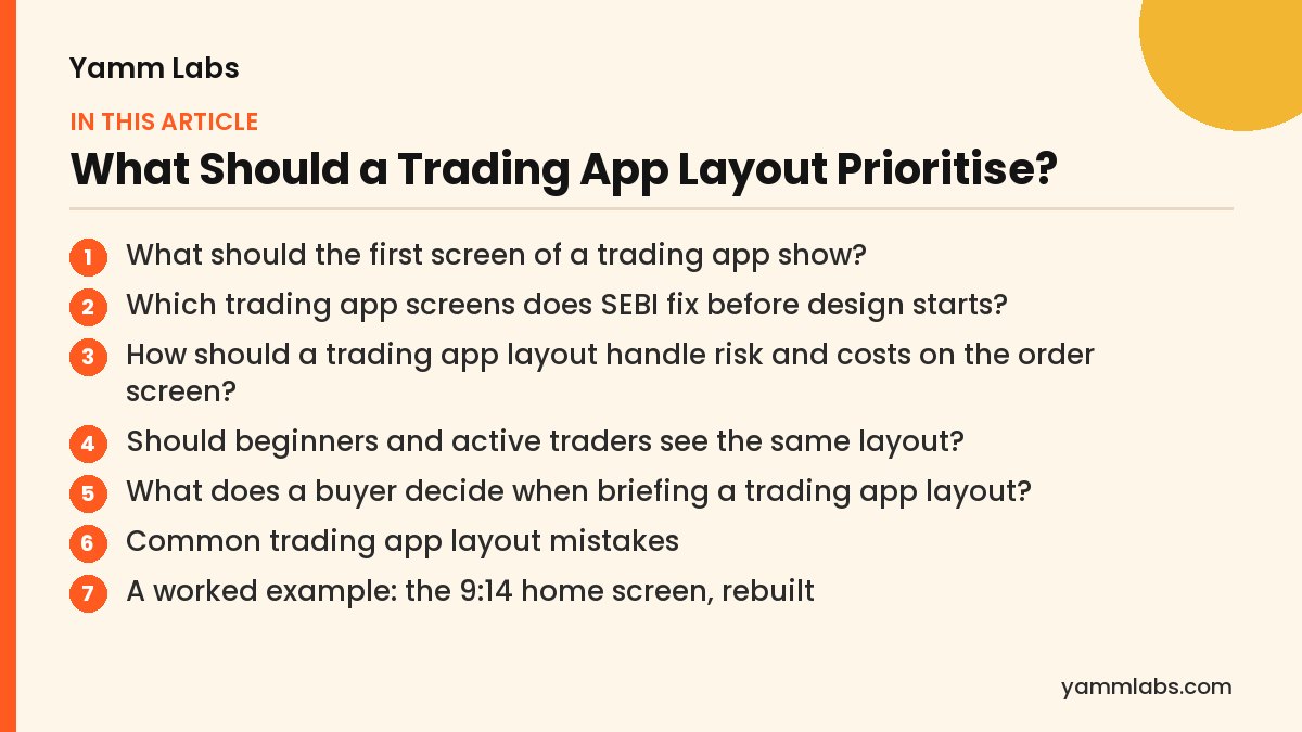 What Should a Trading App Layout Prioritise? What this article covers