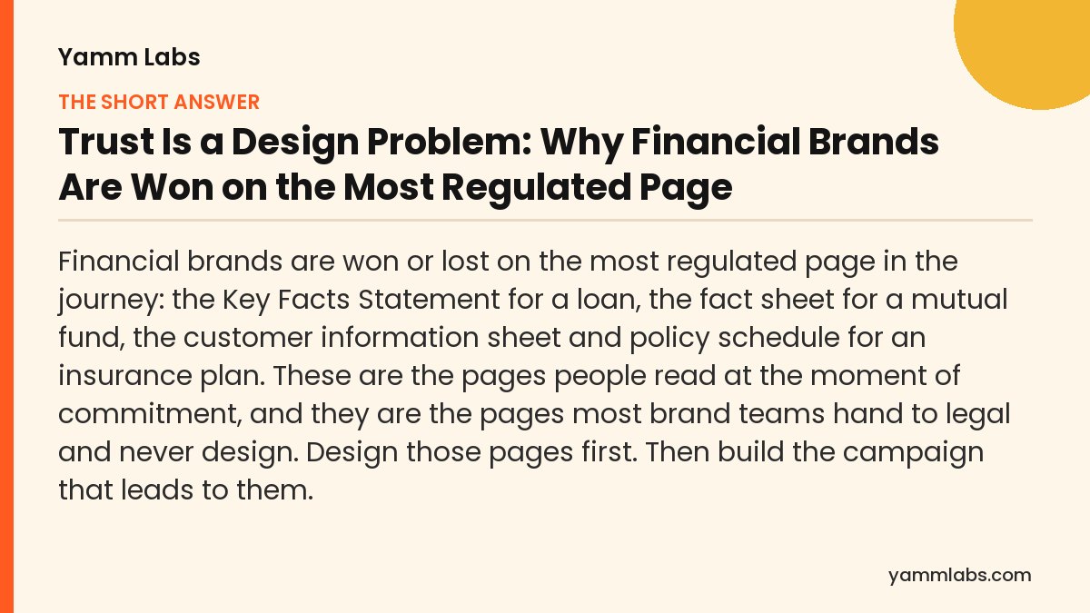 Regulated page: the short answer, summarised
