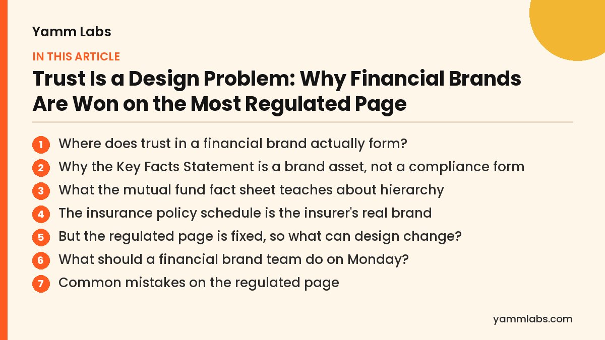Regulated page: what this article covers