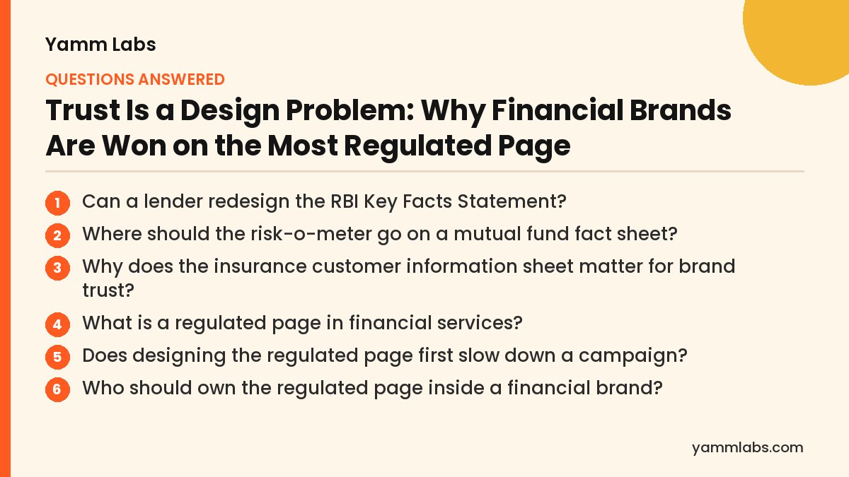 Regulated page: questions this article answers