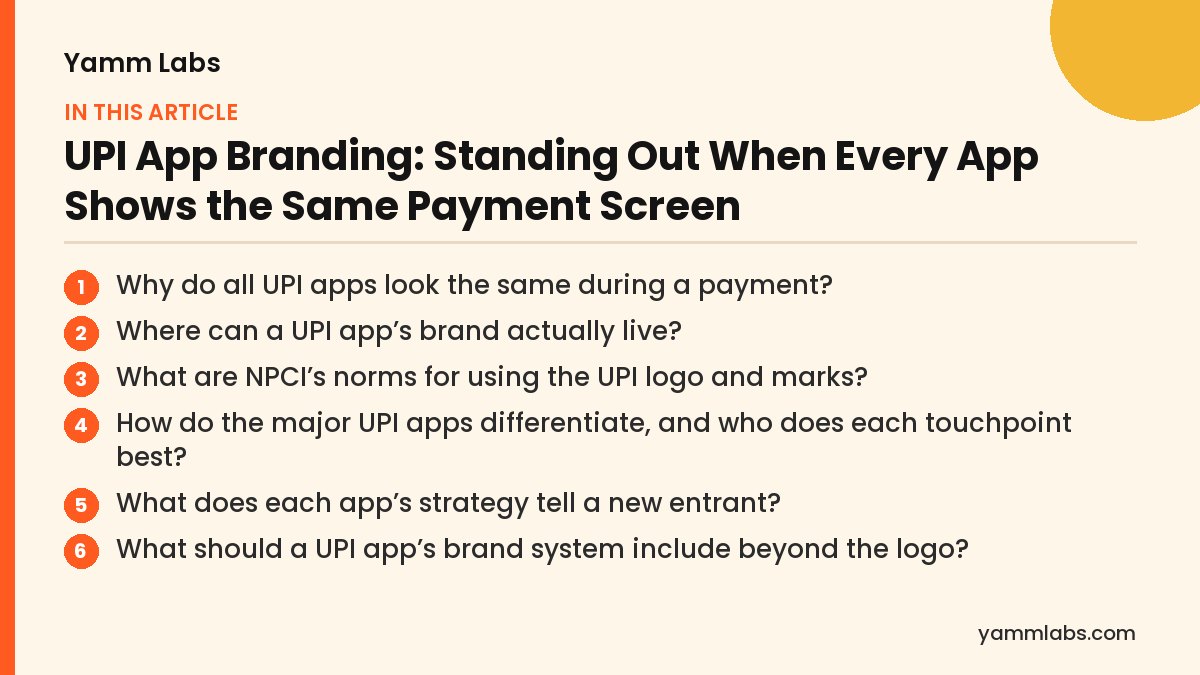 UPI App Branding: what this article covers