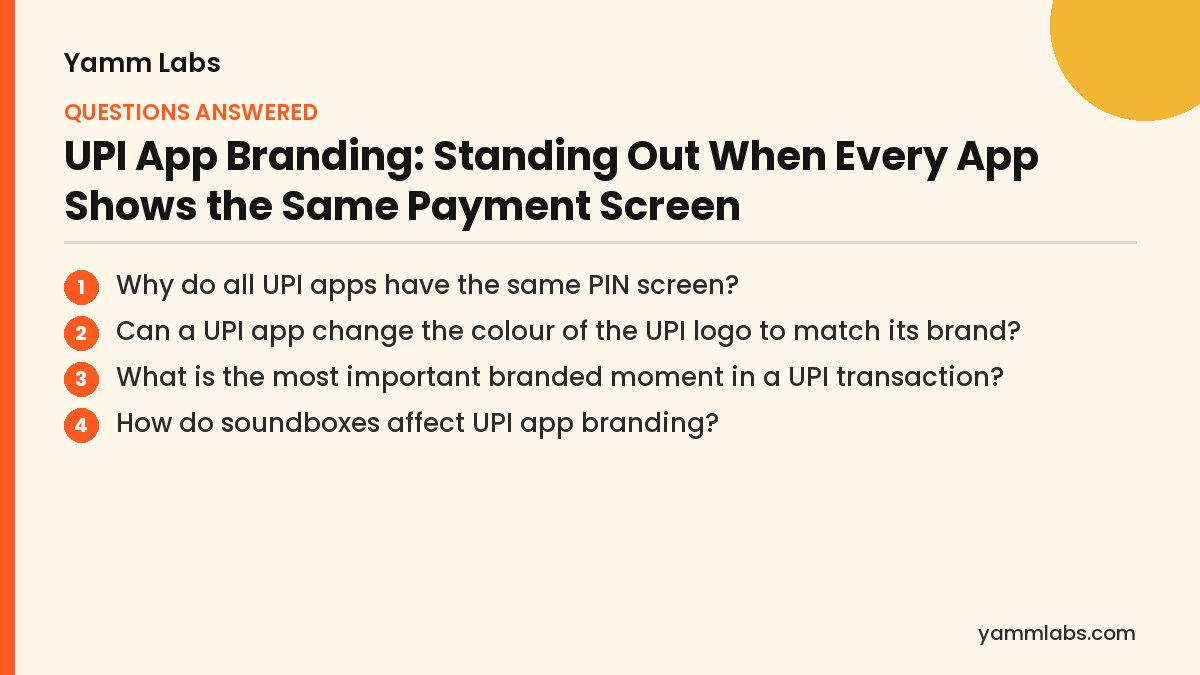 UPI App Branding: questions this article answers